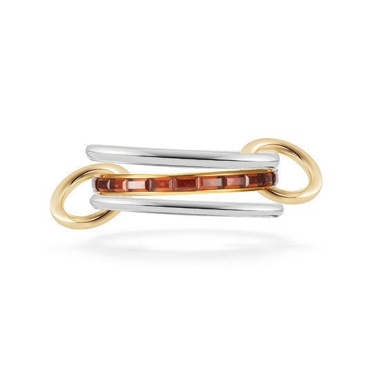 Planderful Collection Everyday Genie Zircon Rings Stacked Set Stainless Steel 18K Gold Plated Unisex Luxury Jewelry