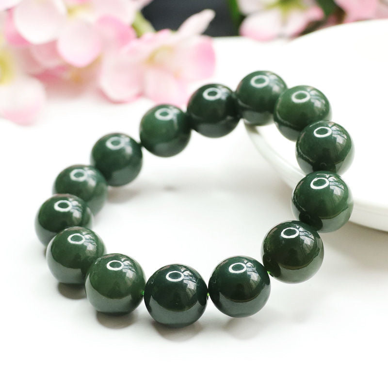 Dark Taqing Hetian Jade Bracelet