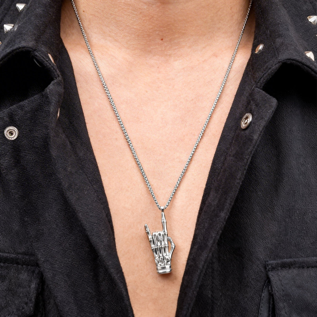 And Trendy Men Punk Stainless Steel Pendant