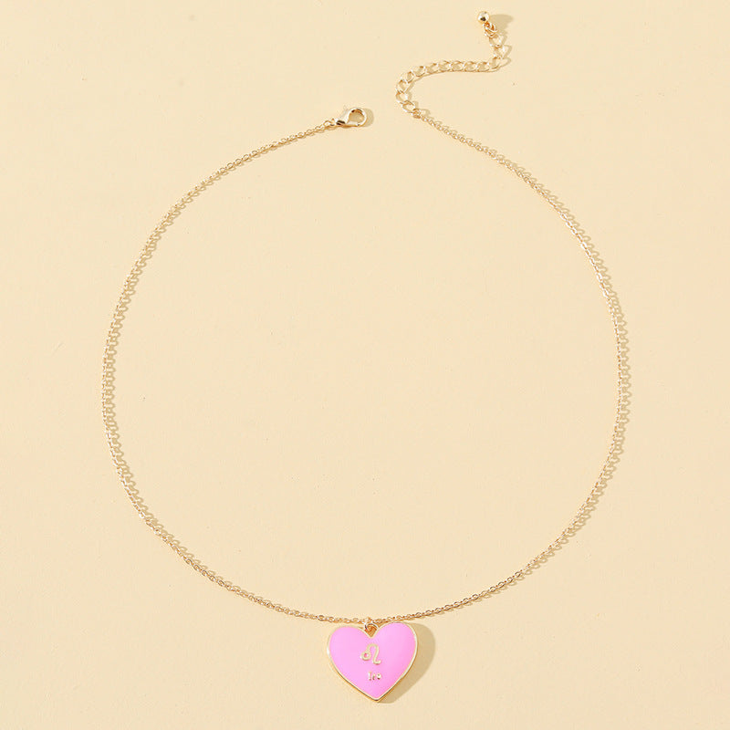 Leo Constellation Drop Glaze Necklace - Europe and America's Favorite Jewelry