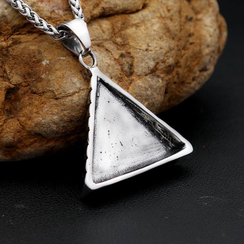 Eye of Horus Egyptian Stainless Steel Men's Pendant Necklace