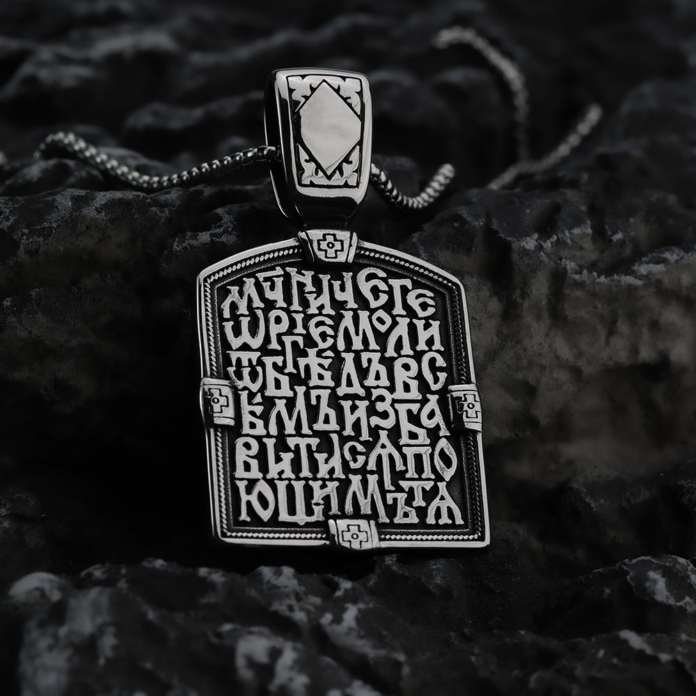 European And American Retro Stainless Steel Pendant Necklace