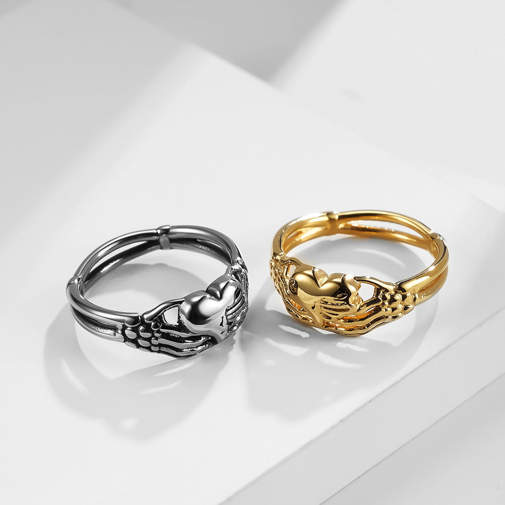 Celtic Holding Love Stainless Steel Ring Stainless Steel
