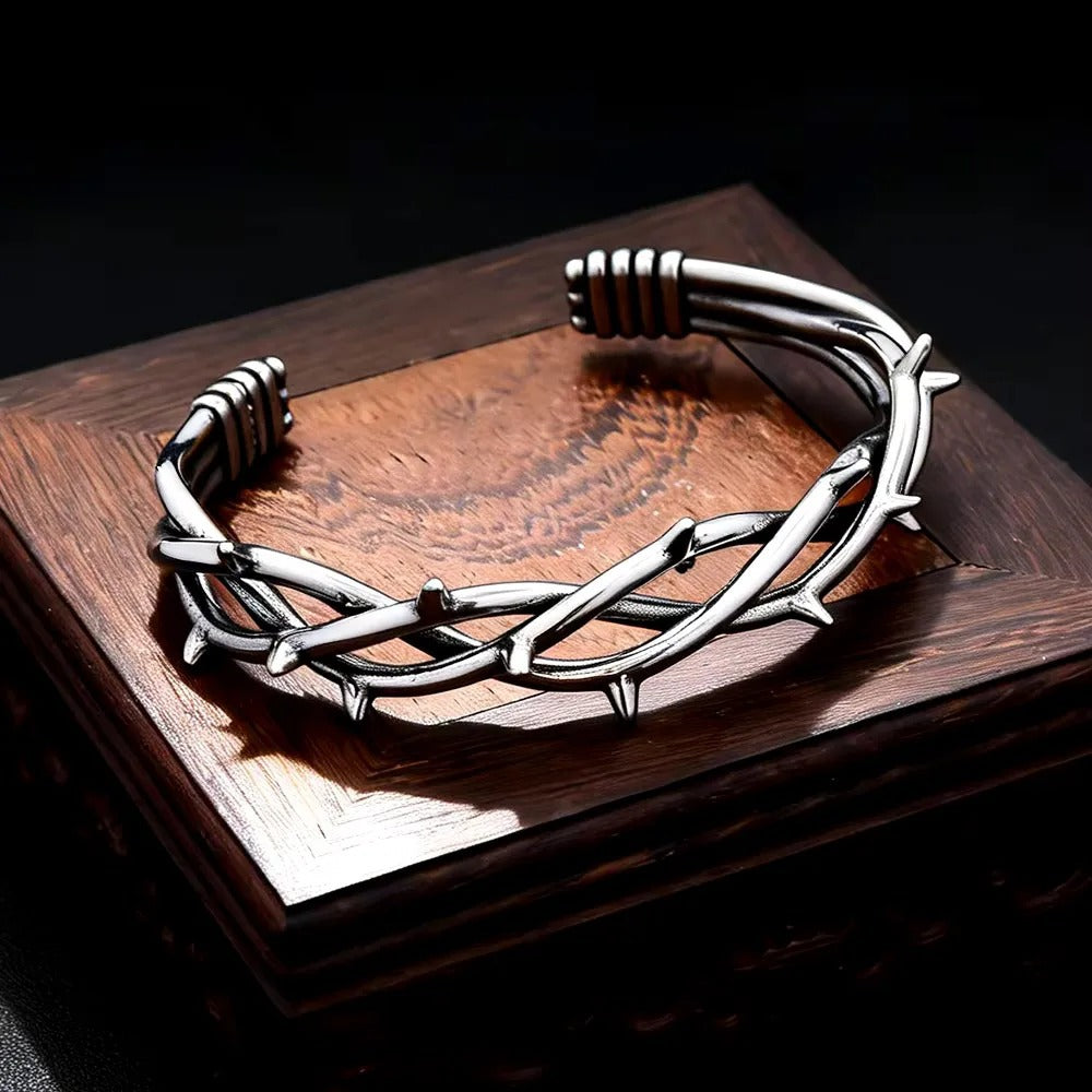 Gothic Crown Stainless Steel Men's Bracelet