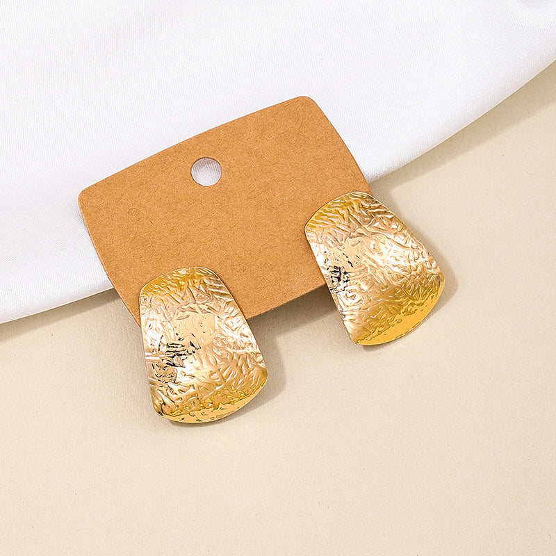 Retro Chic Square Geometric Earrings for Women
