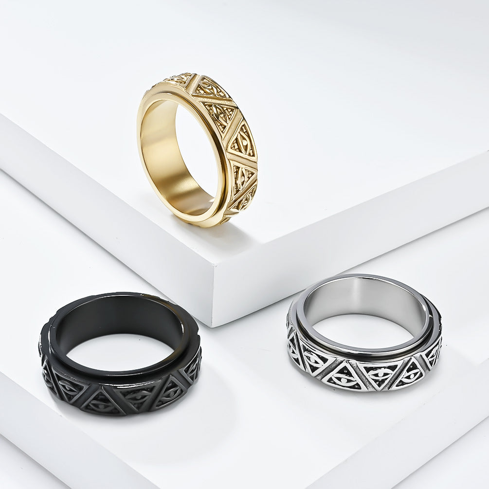 Ancient Egyptian Mythology Eye of Horus Ring for Men