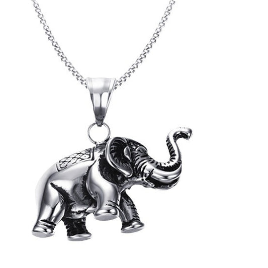 Stainless Steel Jewelry Wholesale Elephant Pendant for Men