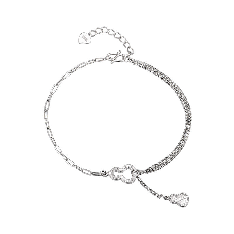 Statement Crushed 925 Sterling Silver Women's Bracelet