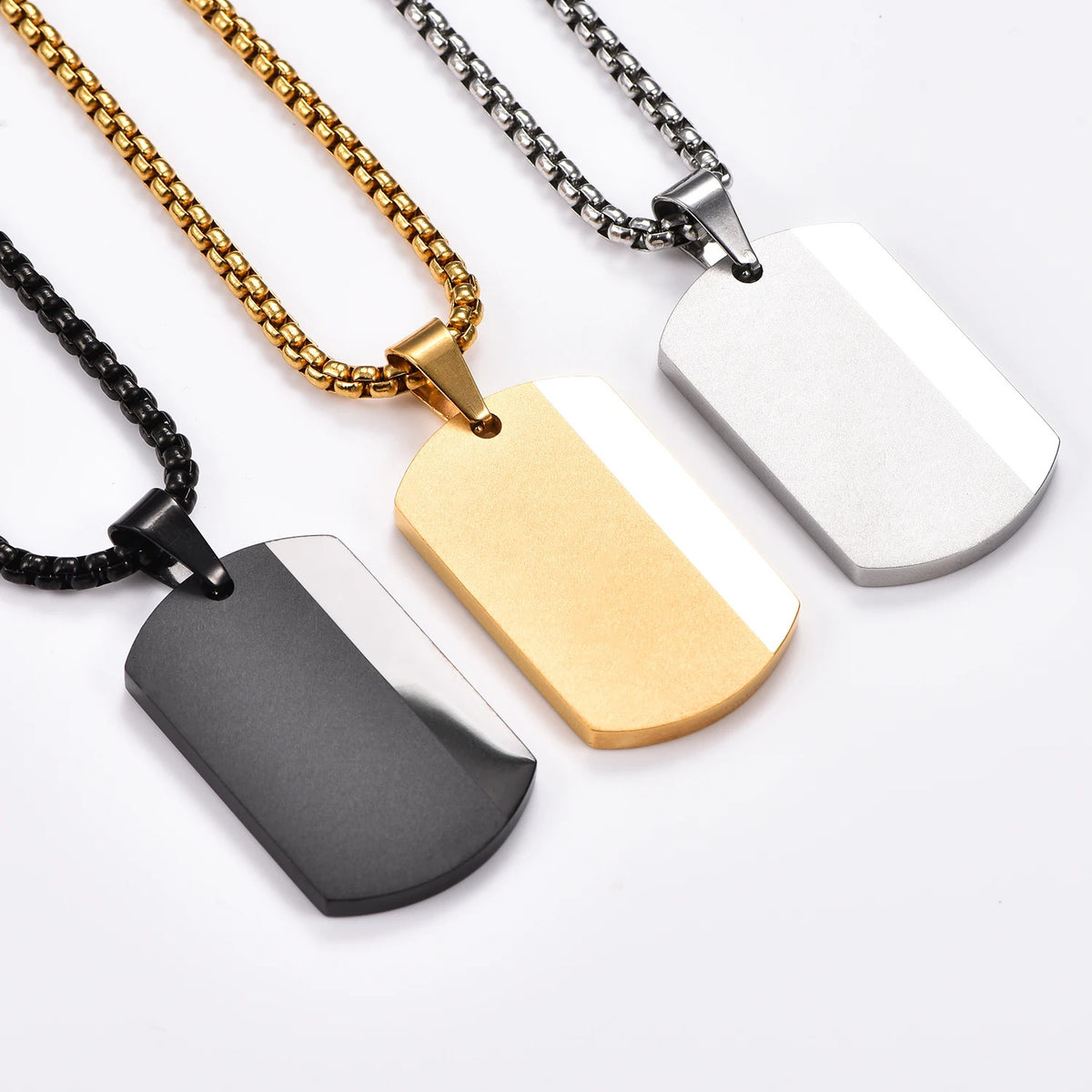 Punk Stainless Steel Men's Pendant Necklace