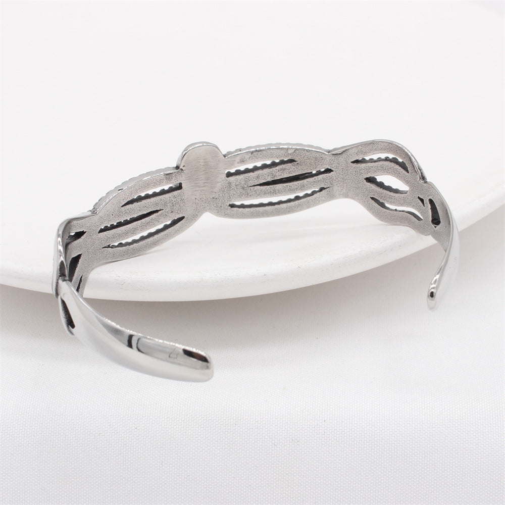 Planderful Titanium Steel Bracelet Unisex Retro Squid Octopus Design Protection Statement For Men And Women