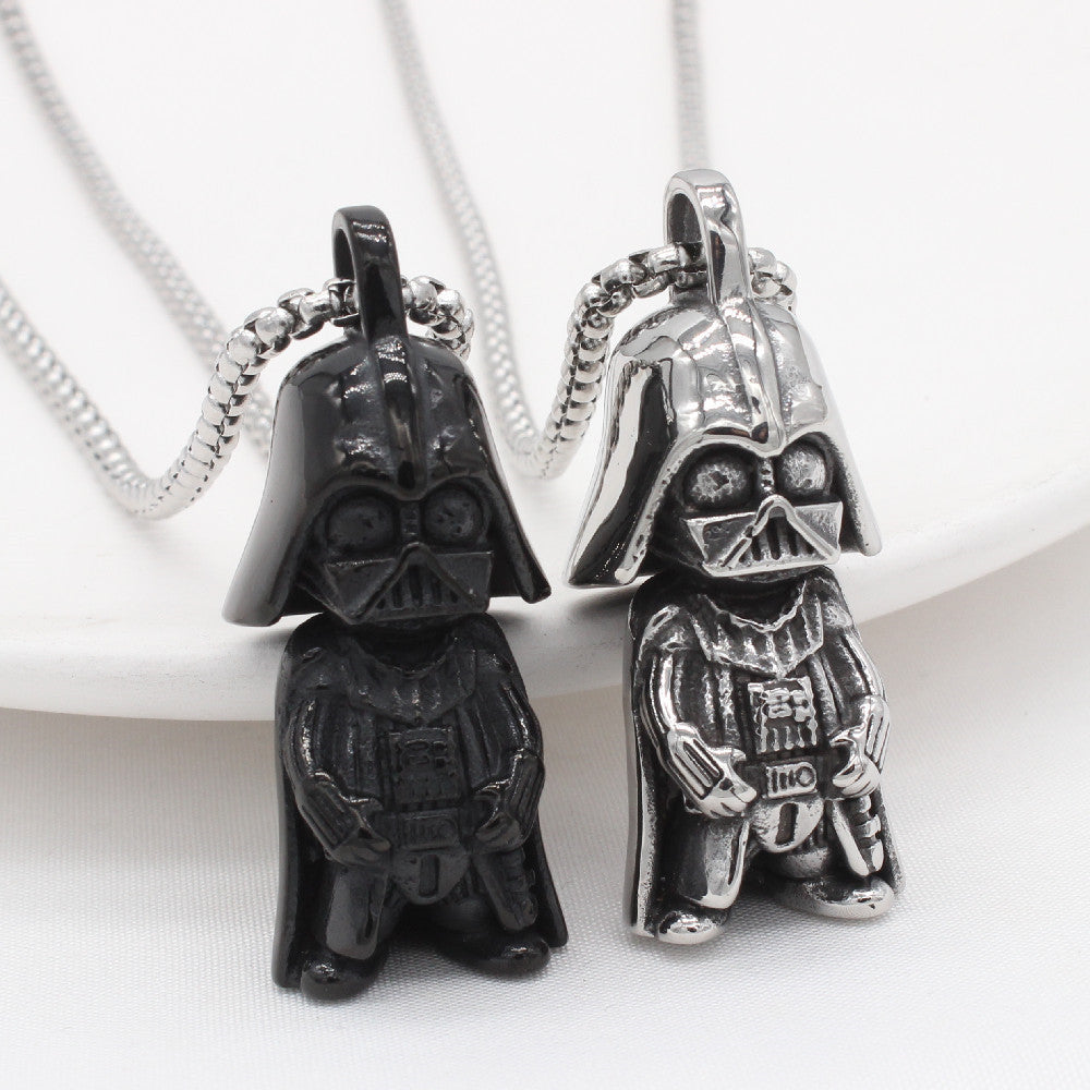 Personalized Retro Skull Titanium Steel Pendant for Men - Wholesale European and American Jewelry