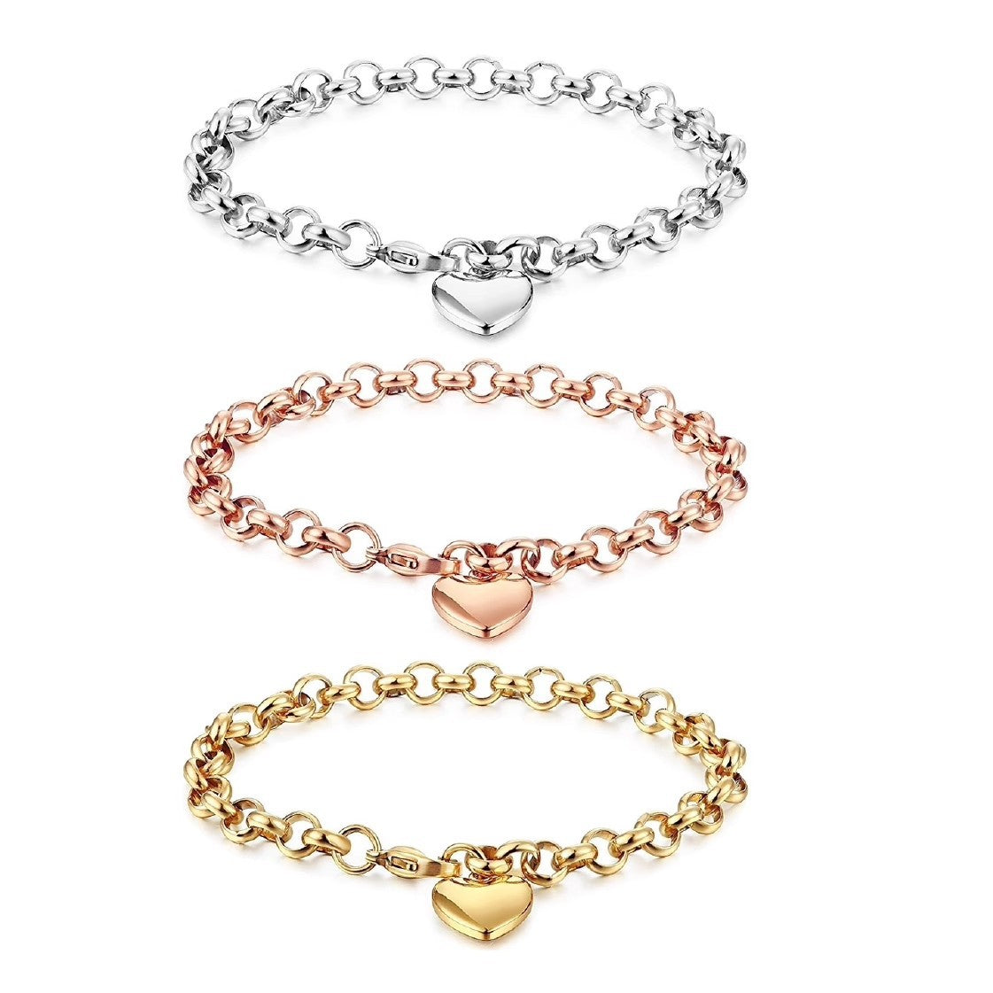 Planderful Jewelry Rose Gold Steel Bracelet