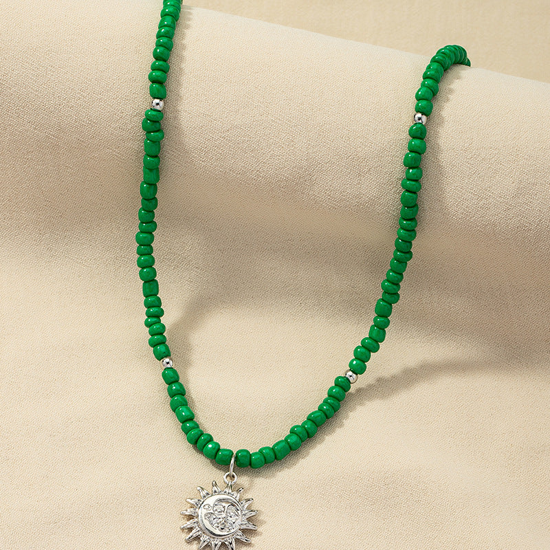 European and American Sunflower Necklace with Vienna Verve Collection Aesthetic