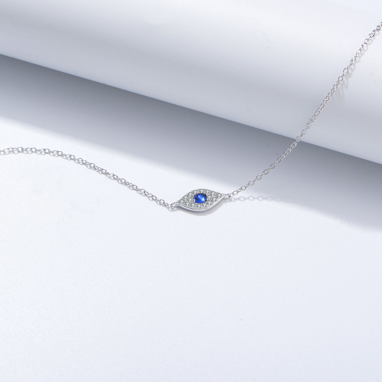 S925 Sterling Silver Devil's Eye Micro-Inlaid Zircon Bracelet Retro Design Zircon