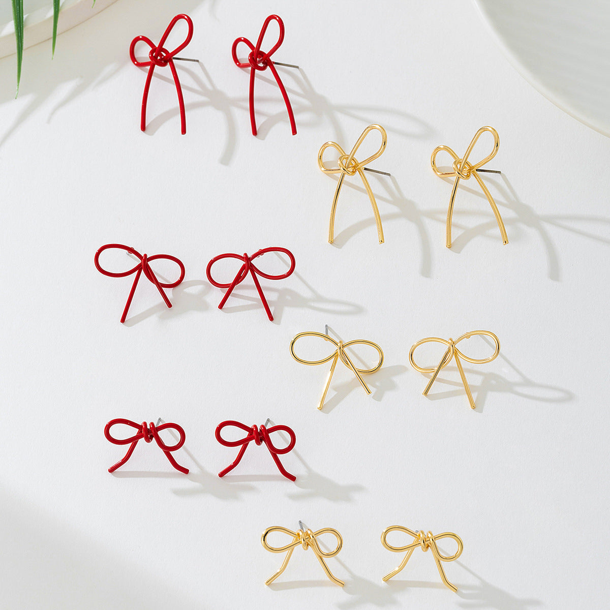 Planderful Vienna Verve Earrings – Elegant Alloy Bow Design