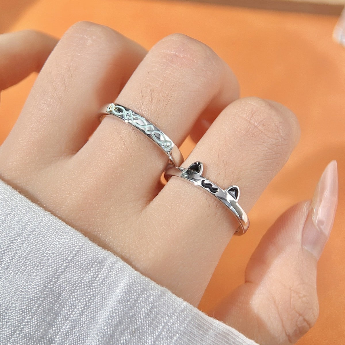 Cat Catfish S925 Sterling Silver Ring
