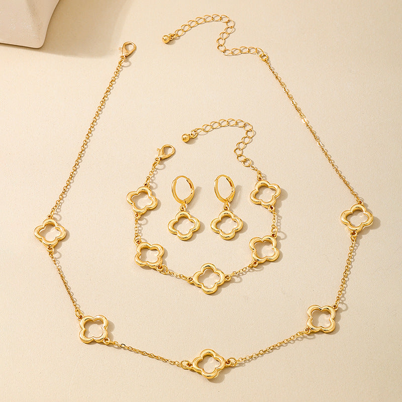 Planderful Vienna Verve Four-Leaf Clover Jewelry Set