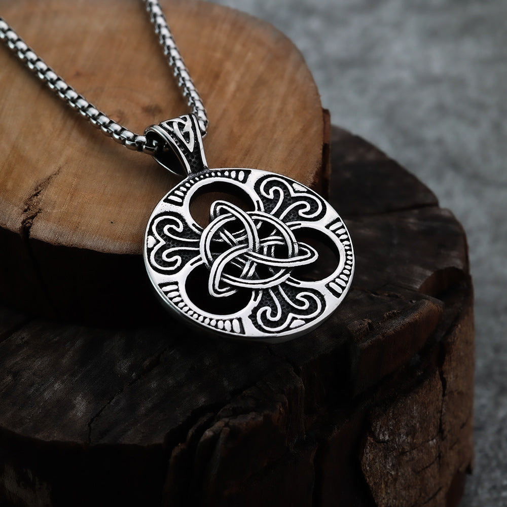 European and American Style Viking Celtic Knot Pendant Necklace