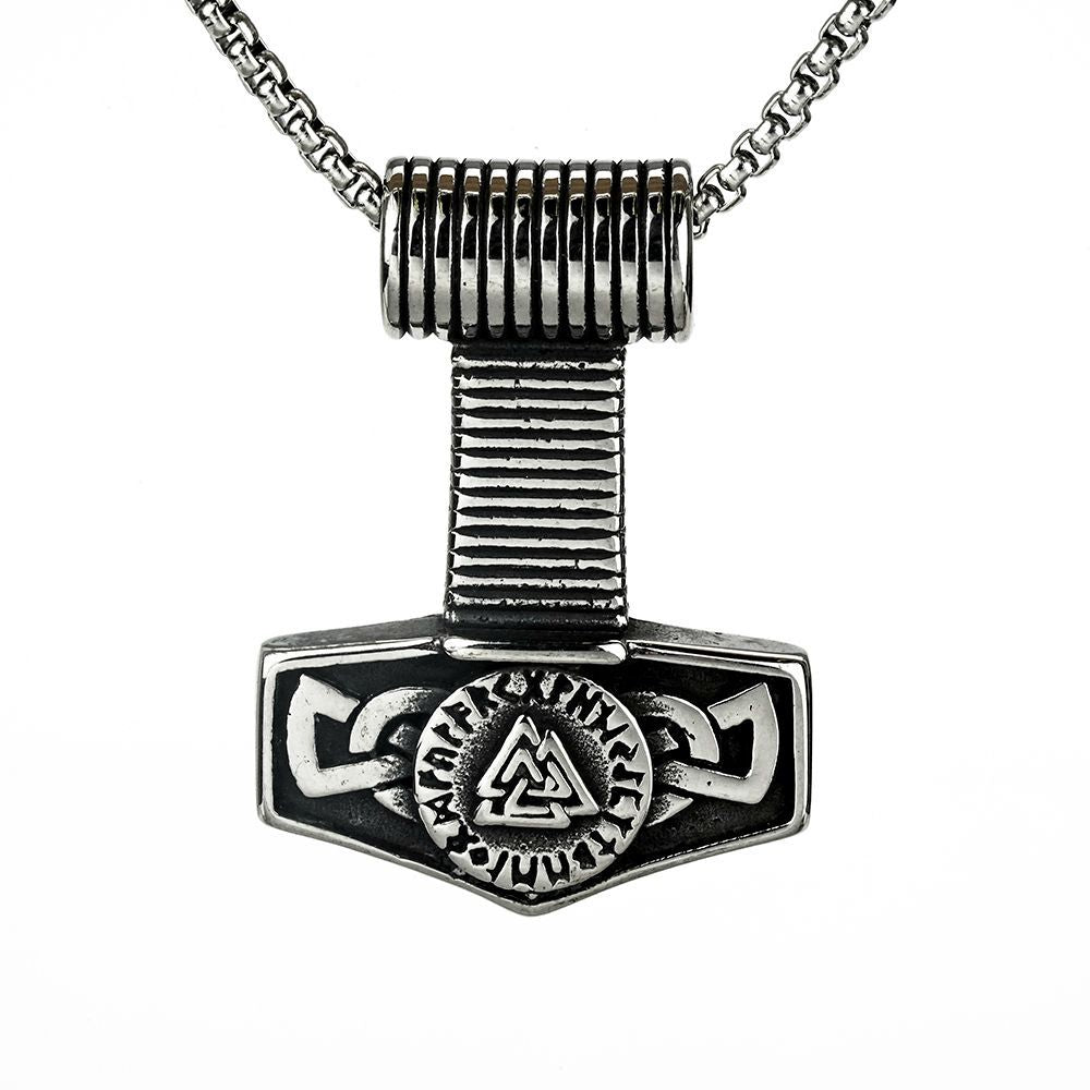 European And American Neckwear Viking Thor's Hammer Pendant