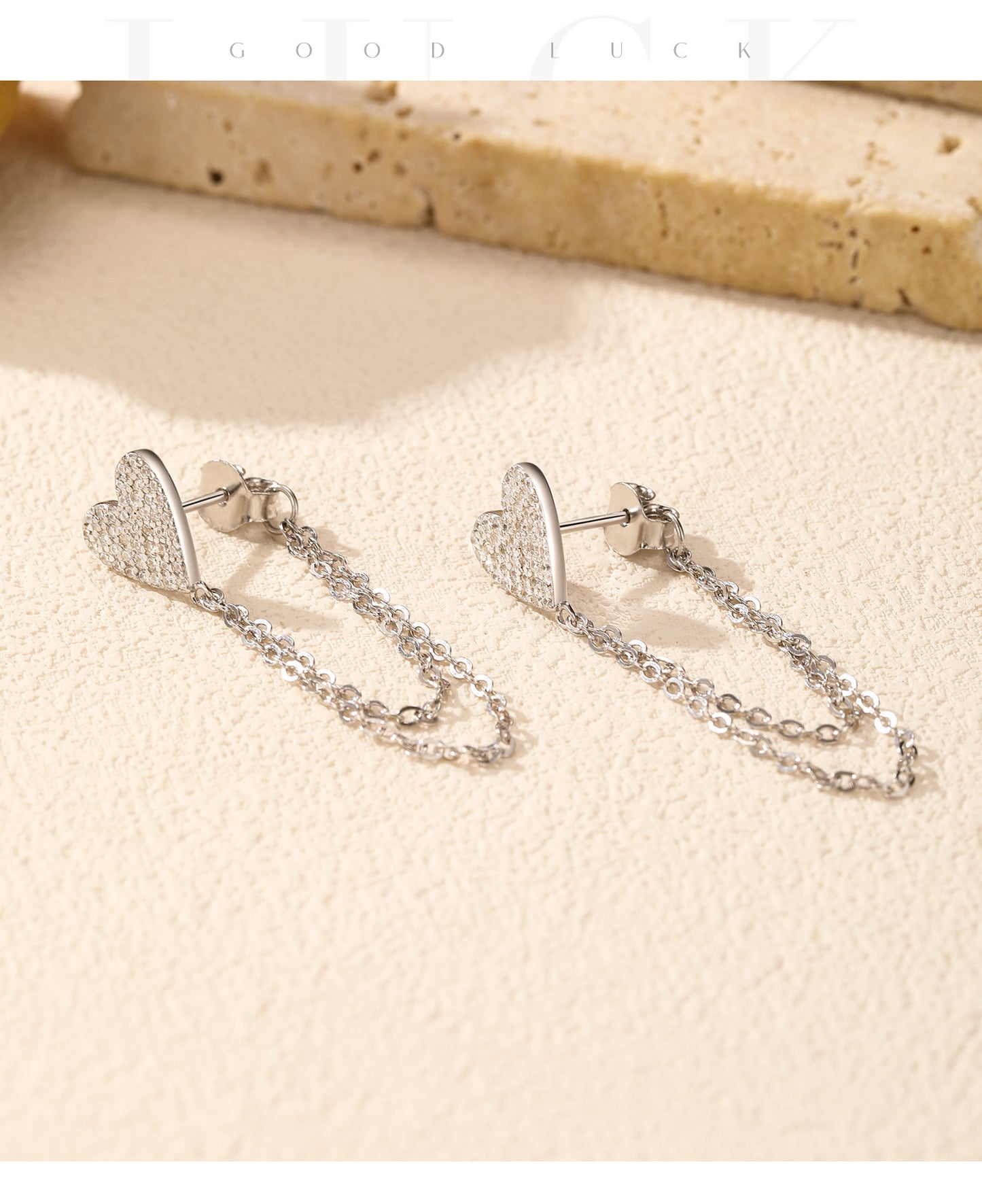 Planderful Everyday Genie Earrings – Irregular Love Design with Flash Zircon