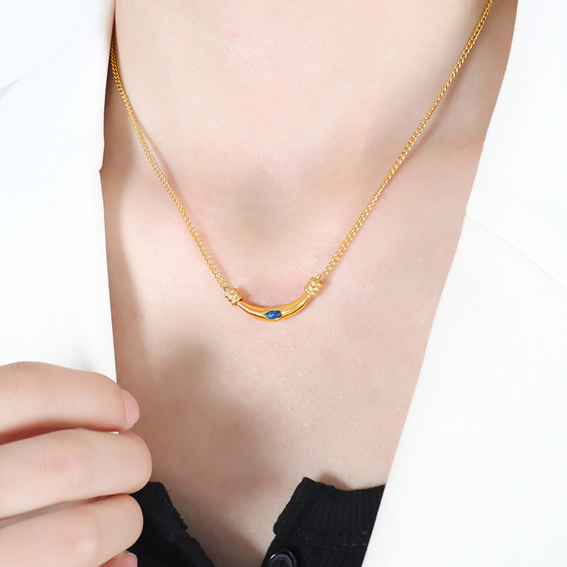 Desert Adventure Literary Artistic Necklace Set with Retro Pendant and Personalized Gems