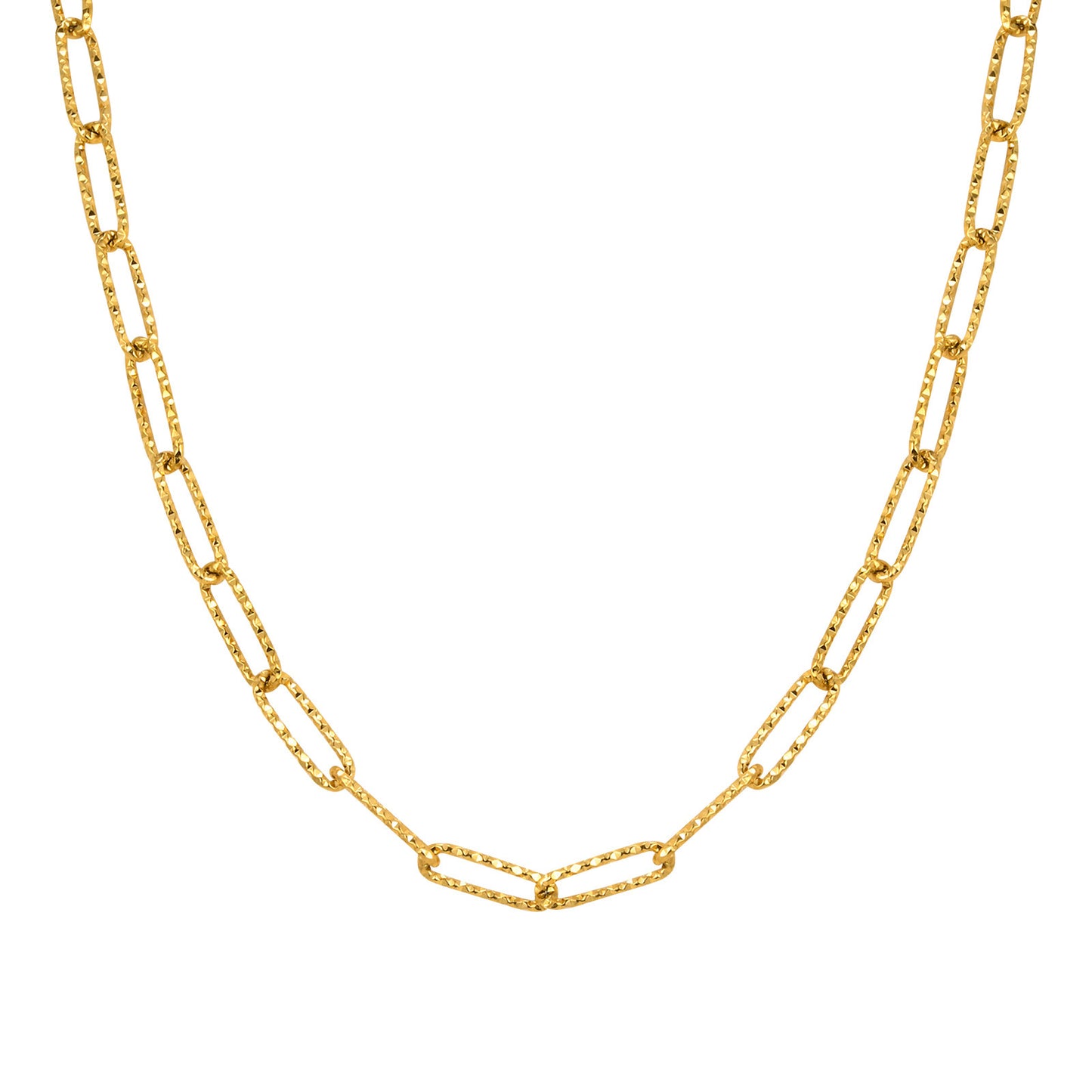 European And American Simple Geometric Necklace Golden Lady
