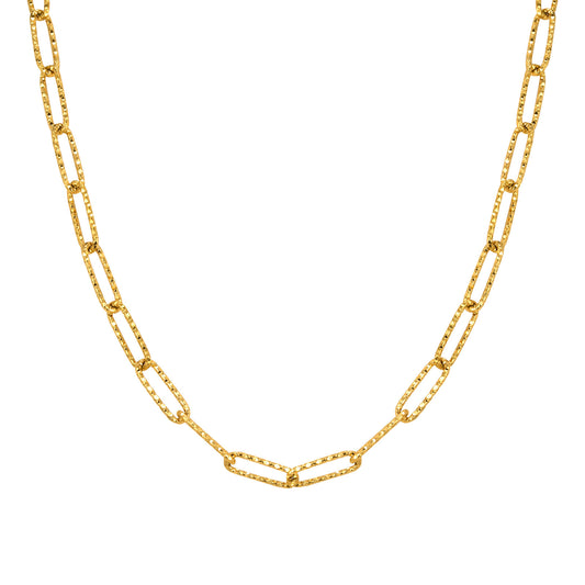 European And American Simple Geometric Necklace Golden Lady