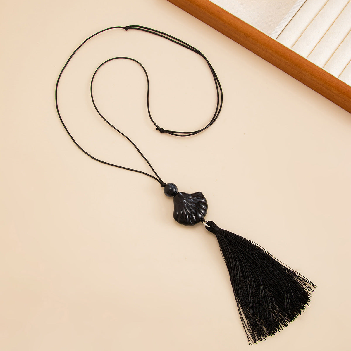 Adjustable Shell & Conch Fringe Necklace