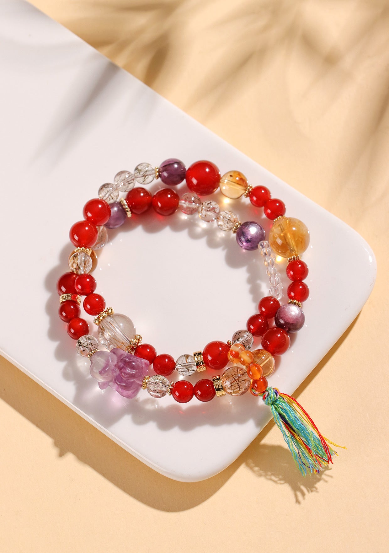 Planderful Fortune's Favor Bracelet – Unique Crystal and Tiger Eye Design