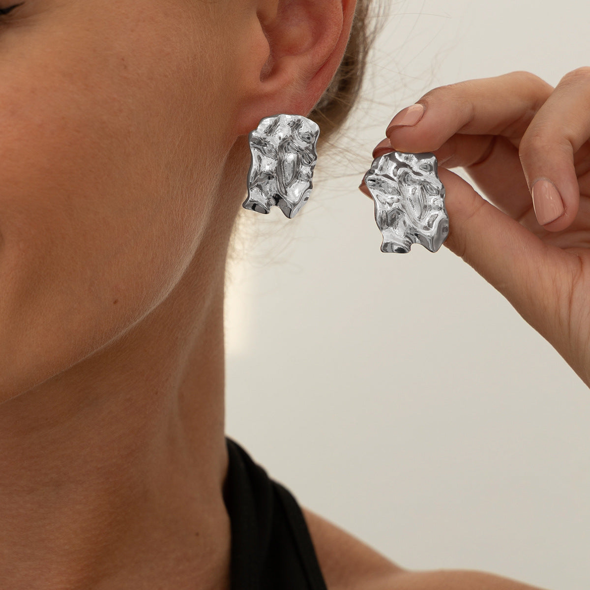 Planderful Vienna Verve Earrings – Elegant Fold Design