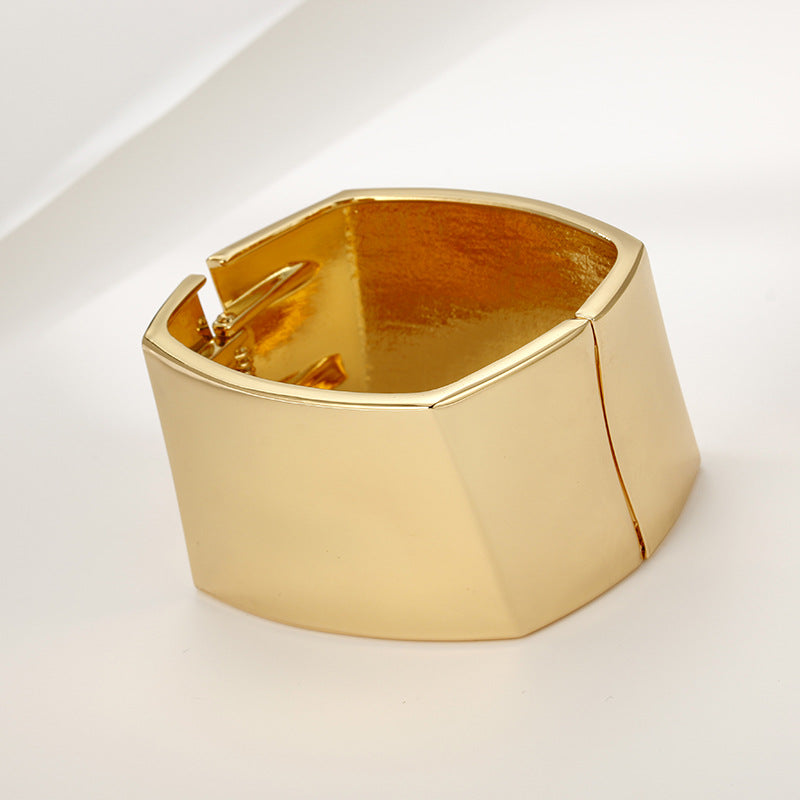 Gilded Glamour Statement Bracelet - Vienna Verve Collection