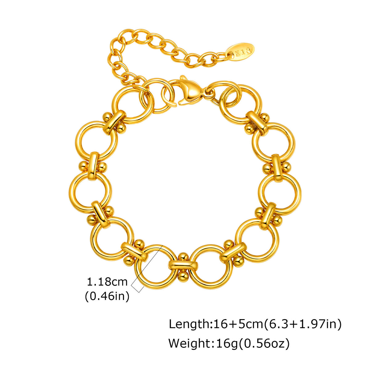 Korean Simple Handmade Chain Stainless Steel Bracelet Unisex
