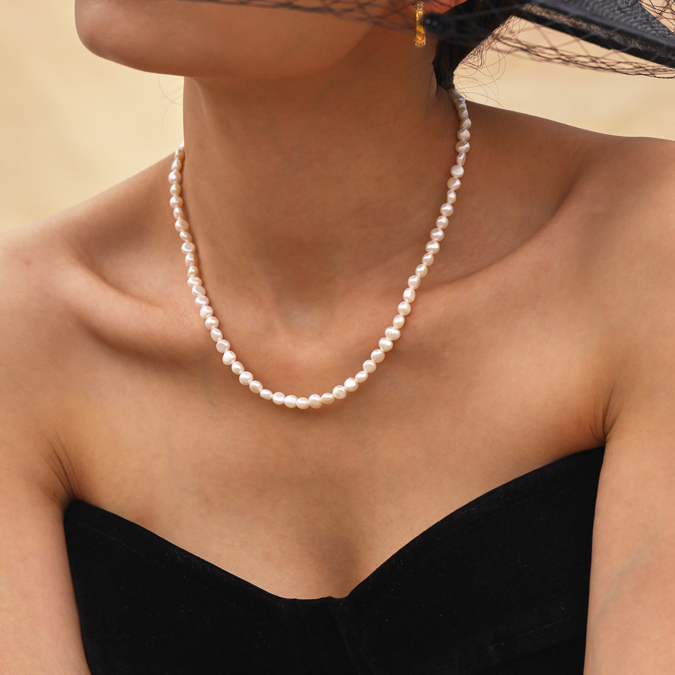 Planderful Freshwater Pearl Necklace Light Luxury Women