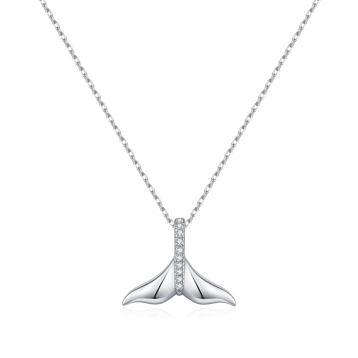 925 Sterling Silver Mermaid Tail Necklace