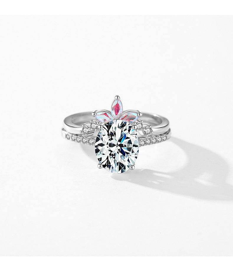 925 Sterling Silver Stacking Zircon Ring