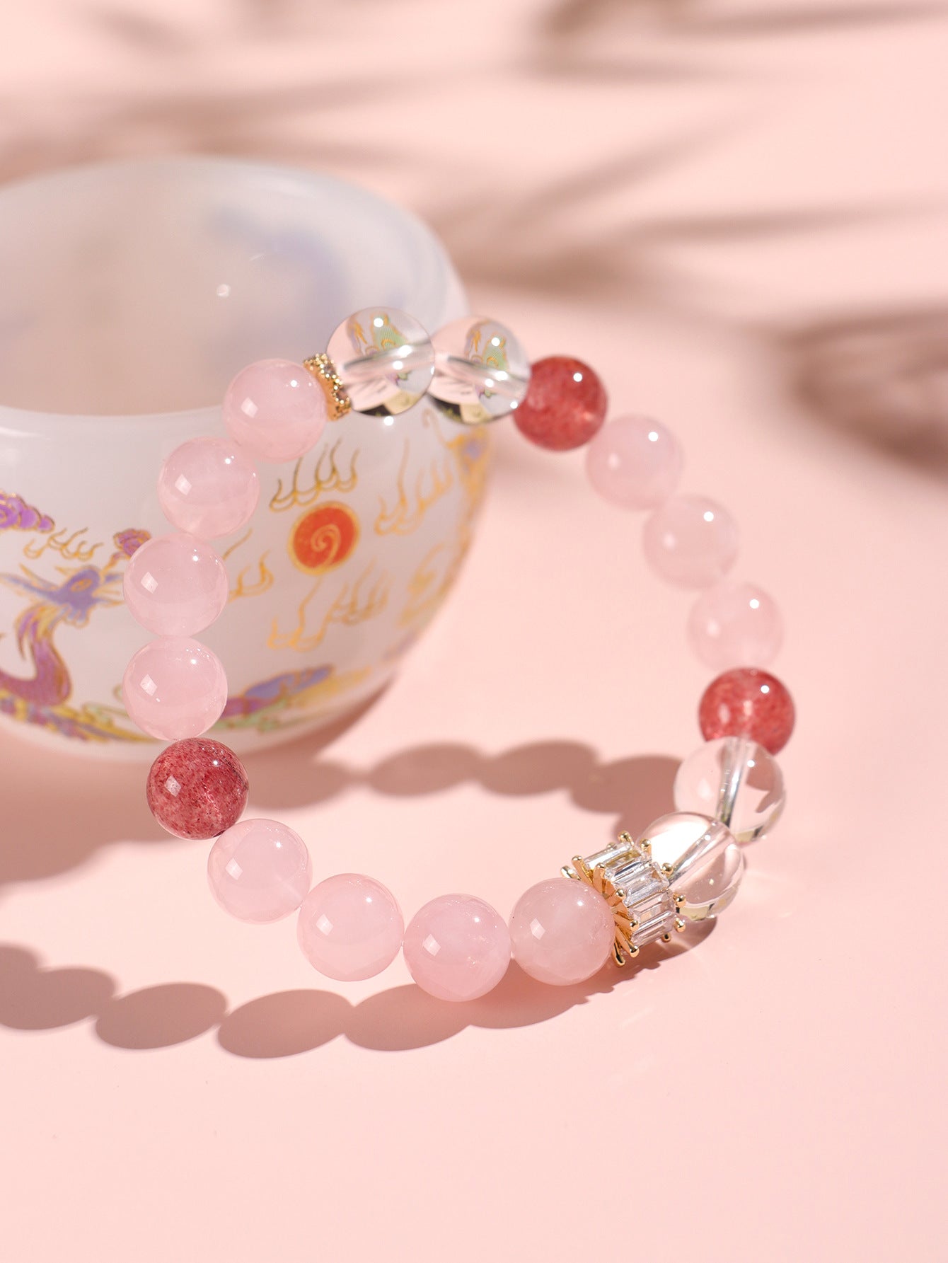 Planderful Fortune's Favor Bracelet – Sweet and Cute Amethyst Strawberry Crystal Design