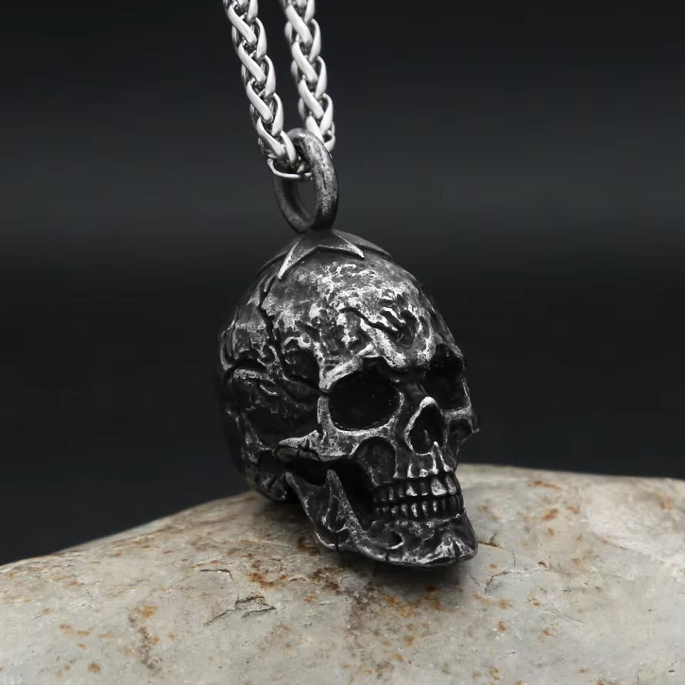 Punk Dark Stainless Steel Men's Pendant Necklace
