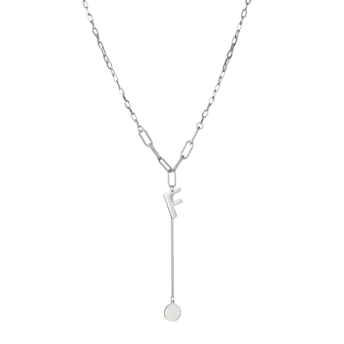 European & American Titanium Letter Pendant Couple Necklace - Unisex Jewelry Supply