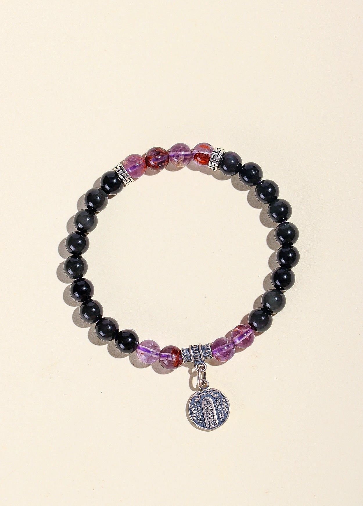 Planderful Fortune's Favor Bracelet – Obsidian Luck and Retro Elegance