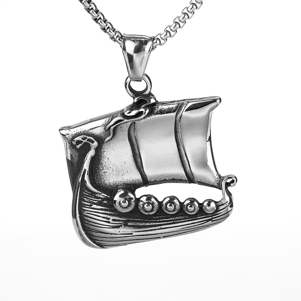 European And American Jewelry Titanium Steel Pendant Necklace