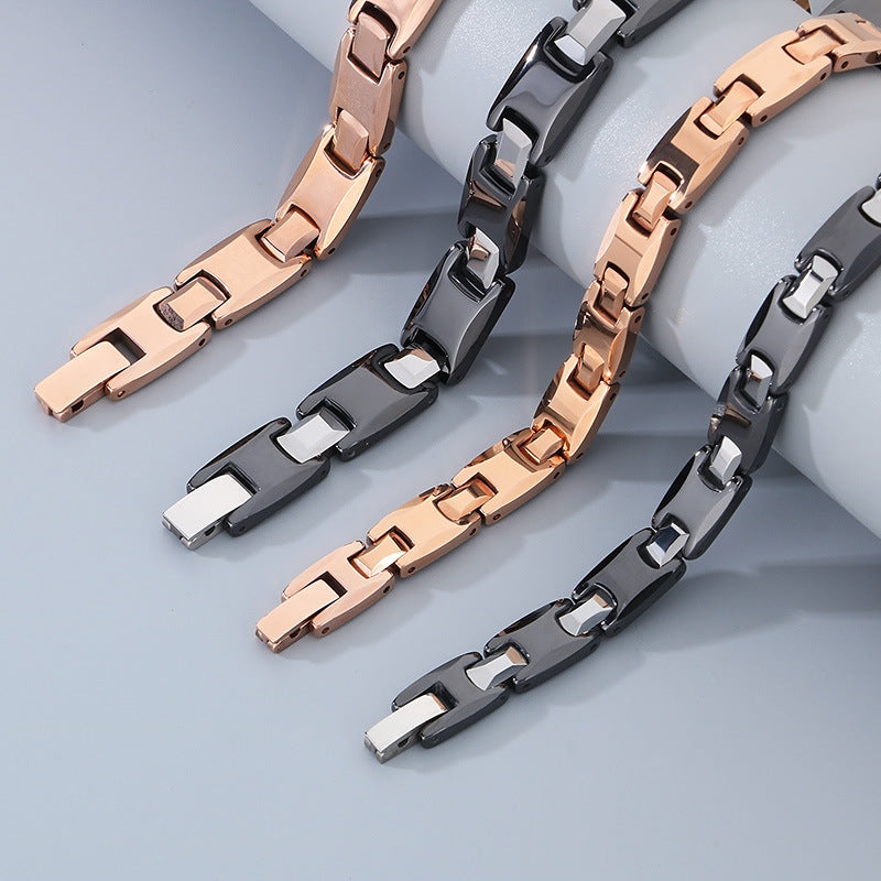 Planderful Magnetic Couple Bracelet Tungsten Steel Unisex