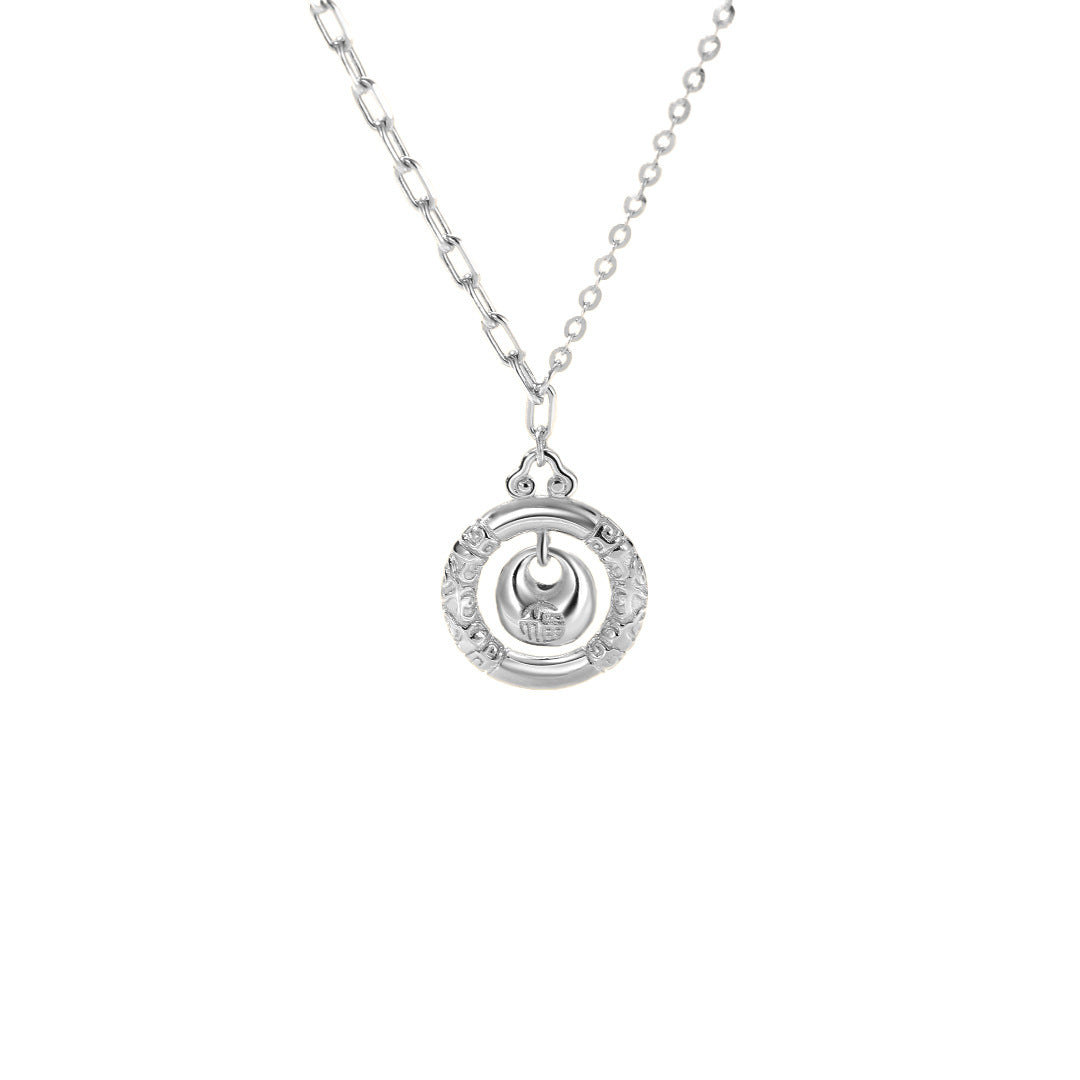 S925 Sterling Silver Safety Buckle Necklace