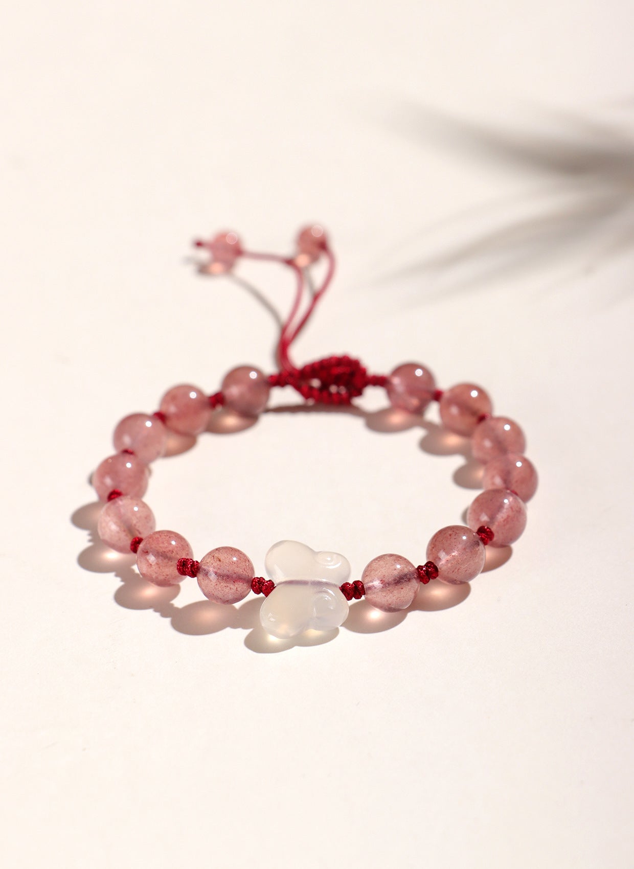 Planderful Fortune's Favor Bracelet – Handwoven Crystal Butterfly Design