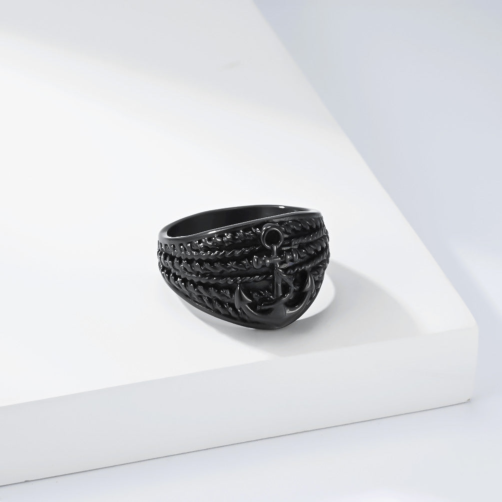 Stainless Steel Vintage Ring