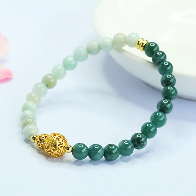 Jadeite Gourd 5~6 mm Beaded Bracelet