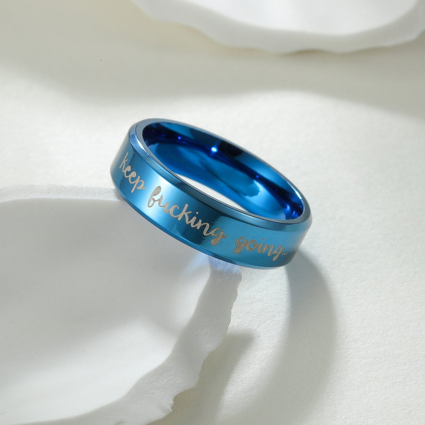 Planderful Titanium Steel Ring Unisex Everyday Genie Durable Smooth Fashion Band For Men Women