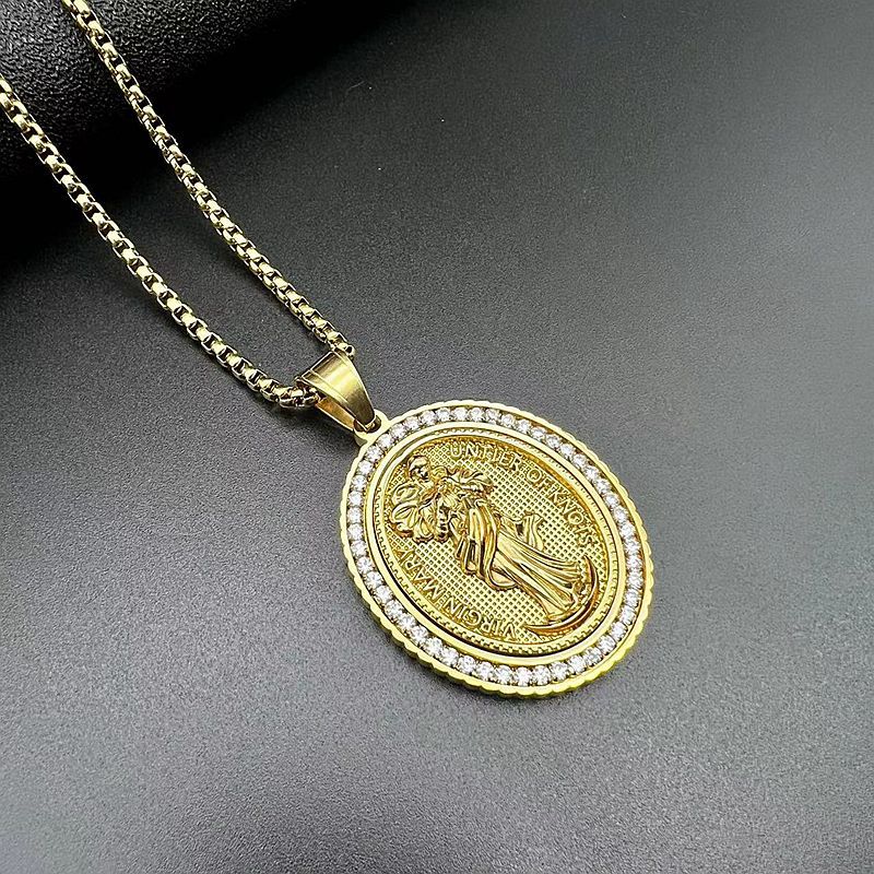 Zircon Necklace – Statement Virgin Pendant