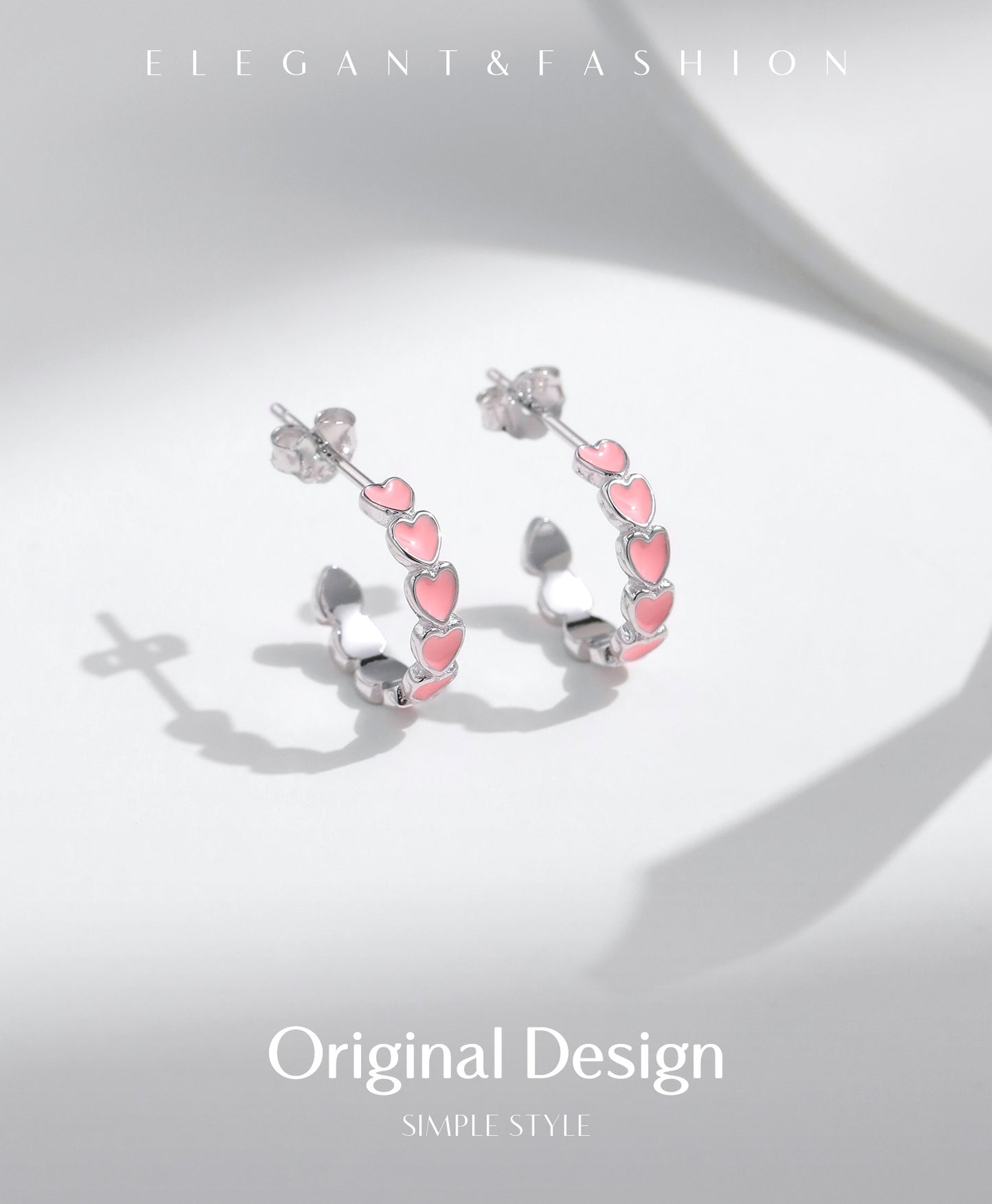 Planderful Everyday Genie Heart Stud Earrings – Sweet and Fashionable Design
