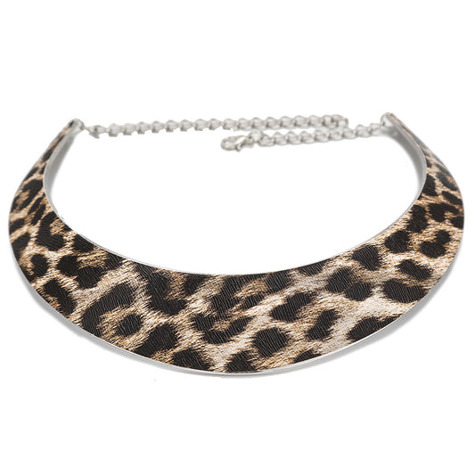 Planderful Savanna Rhythms Necklace – Eye-Catching Leopard Print Design