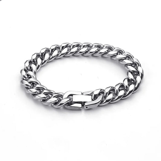 Planderful Jewelry Unisex Titanium Steel Bracelet Set Two Piece Minimalist Modern Everyday Luxury